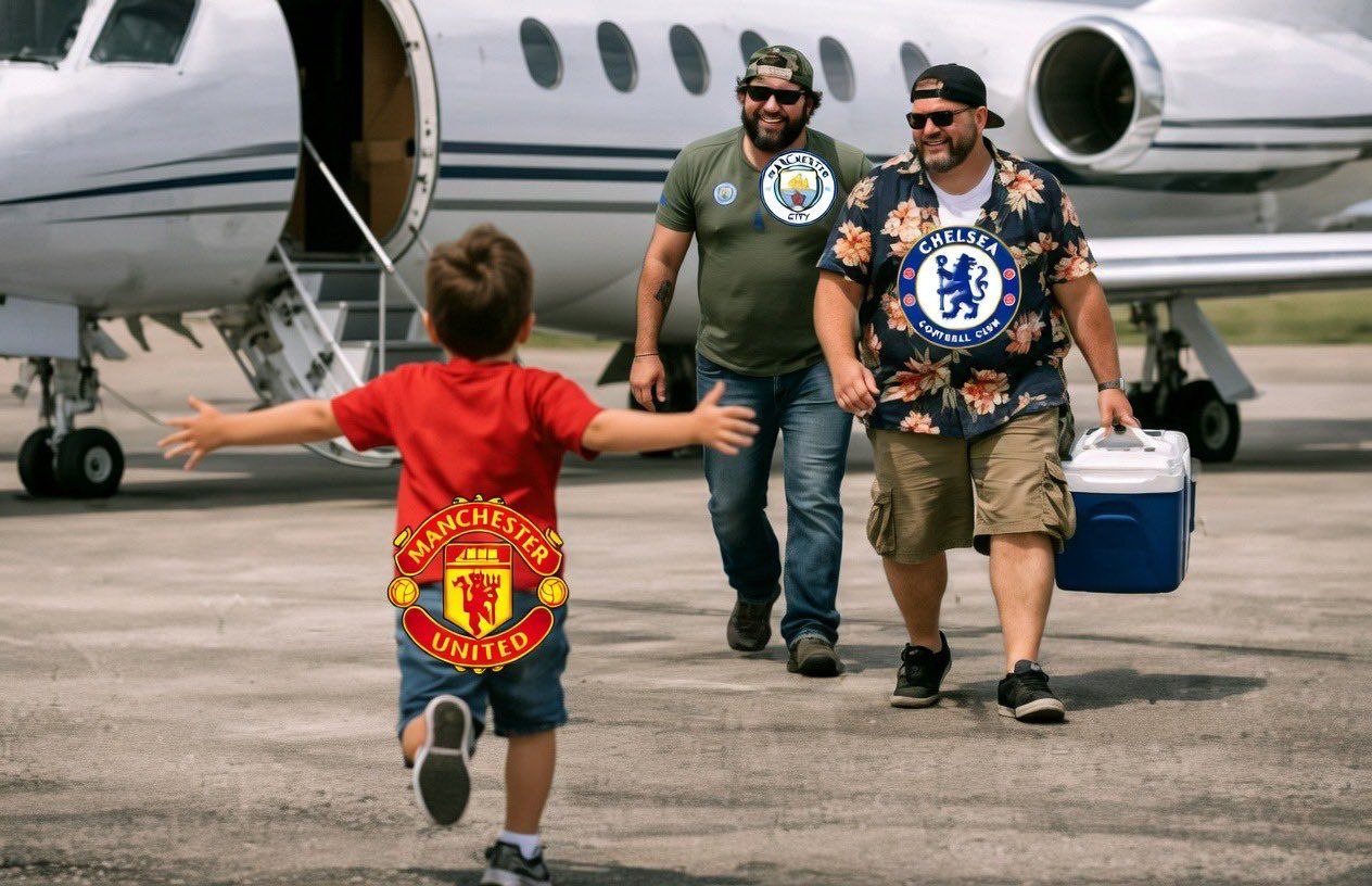 a man and a young boy are walking towards a small plane